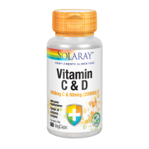Vitamin C & D 60 caps Solaray