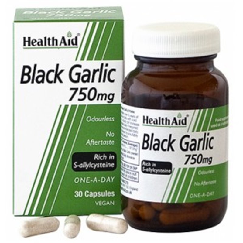 BLACK GARLIC 30 CAPSULAS HEALTH AID.