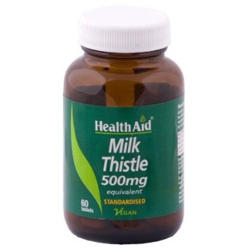 MILK THISTLE 60 TABLETS. HEALTH AID. MILK THISTLE 60 TABLETS. HEALTH AID.