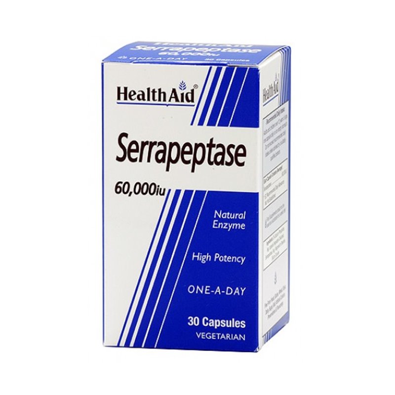 SERRAPEPTASA 60.000UI 30 CAPSULAS HEALTH AID. SERRAPEPTASA 60.000UI 30 CAPSULAS HEALTH AID.