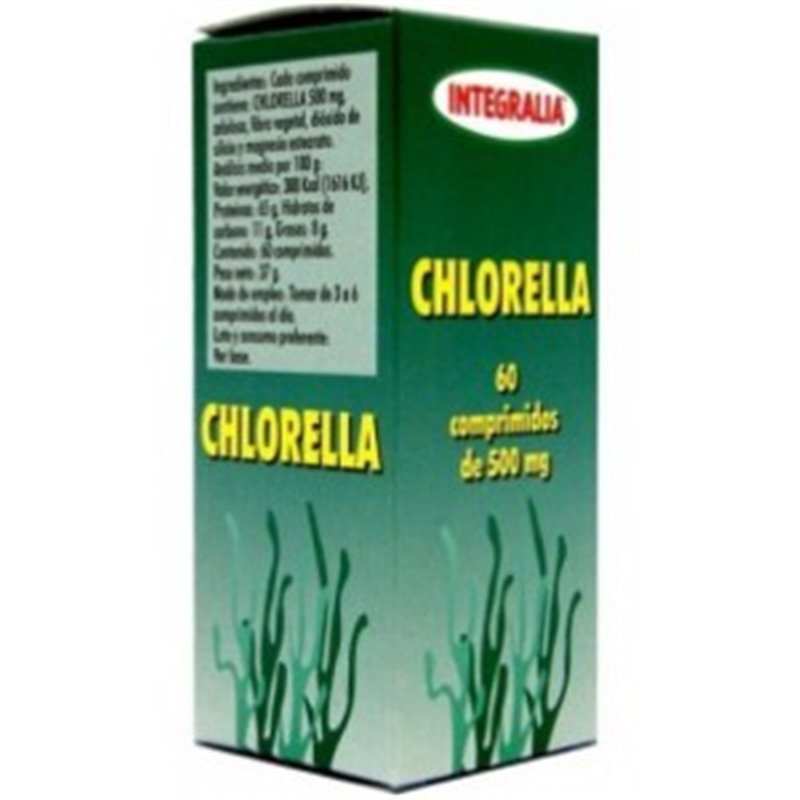 CLORELLA 60 C0MPR.DE 500MG. INTEGRALIA CLORELLA 60 C0MPR.DE 500MG. INTEGRALIA