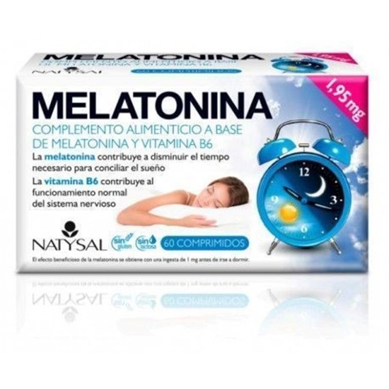 MELATONINA 1,95MG 60 C0MPRM. NATYSAL.